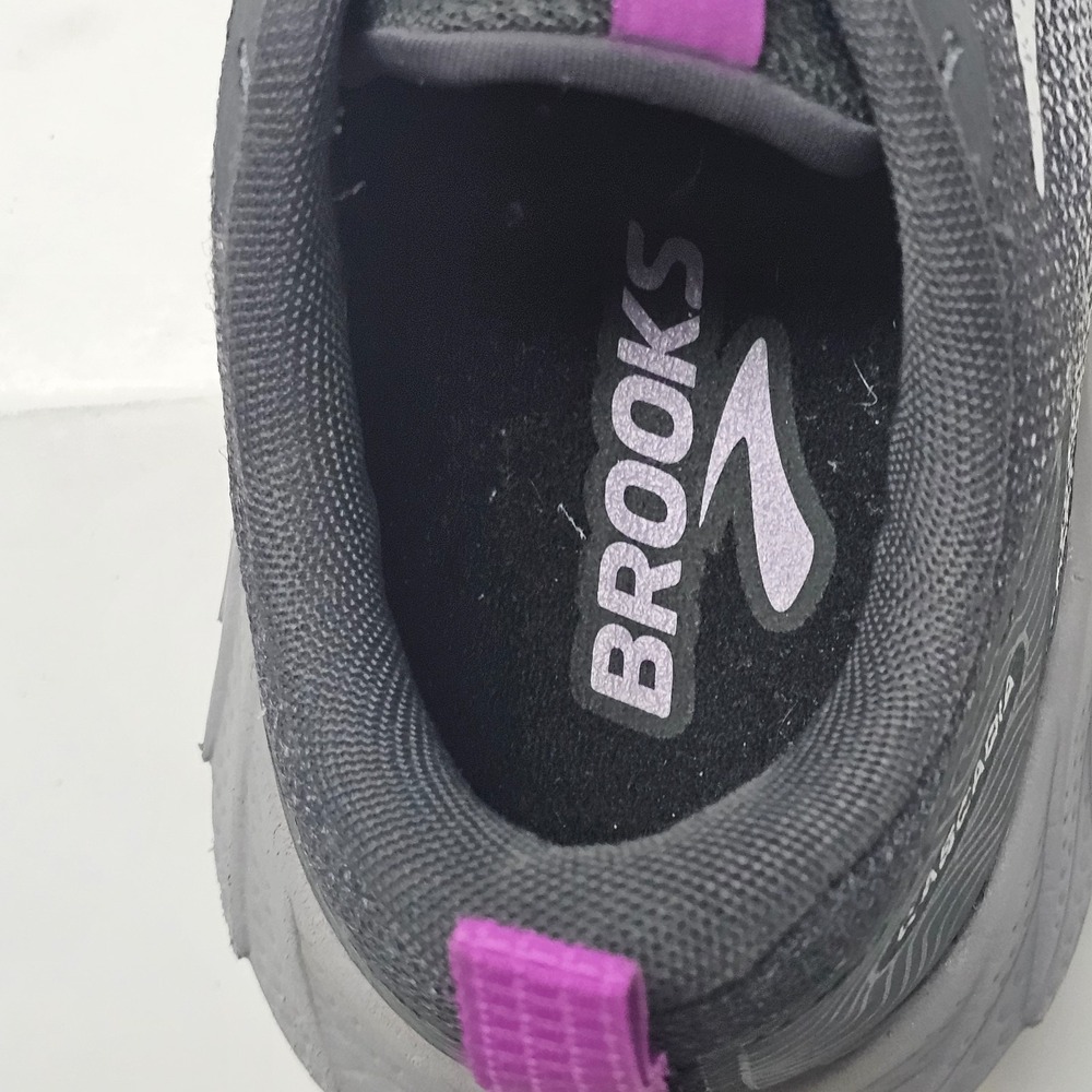 Brooks Cascadia 17 Athletic Hiking Shoes Womens 7.5 Oyster Purple Grey Low Top - Picture 8 of 10